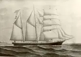 Mathilda. Byggd i Oskarshamn. Original målning i Oskarshamns sjöfarts museum.