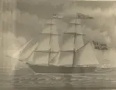 Foto genom G.Gjersoe, Oslo, 1939.
Telegraf. Brigg. 107 KL. Byggd 1853 i Karlskrona. Sedermera hemmahörande i Stavanger.