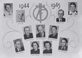 Ölands folkhögskola, lärare och elever.
Lärare under år 1944-1945.
