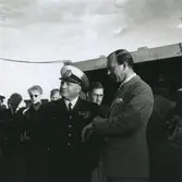 HKH prins Gustaf Adolf och räddningschef Florin.