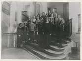En skolklass 1922
Bilden tagen i stora trapphallen på Nisbethska skolan.