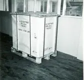 AB Papyrus. Pall papper avsedd för export. 18/10 1954.