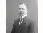 Mansporträtt. Johan Anton Johansson, godsägare, riksdagsman i 1:a kammaren, född 1872-06-11, död 1966-06-28.