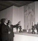 Överlämnadet av en tavla den 30/10 1958 i Föra kyrka.