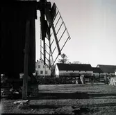 Reportageresan Borgholm - Alböke - Sandvik 12/2 1957. Bild på stubbkvarn.