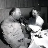 Festlighet i samband med M/S Nordpols pemiärresa till Gotland, 1959.