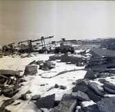 Gillberga stenbrott i februari 1964.