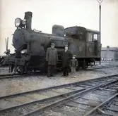 Gammalt lok på Borgholms station 16/1 1962.