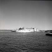 Oljehamnen i Färjestaden, oktober 1957.