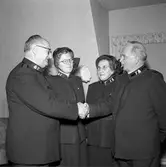 Farvälmöte på Frälsningsarmén.
15 september 1955.