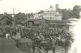 Inköp och inmönstring av kronhästar vid Centralstationen ca 1941-42