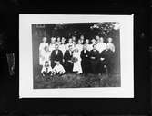 Reprofotografi - brudparet Nilsson, Ed, Börstils socken, Uppland