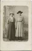 Vykort - unga kvinnor, sannolikt Östhammar, Uppland före 1917