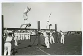 Gymnastikuppvisning på Fredriksskans 1930-40.