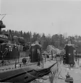 Lennart Wållberg Norrköping var förste kock på ubåten Neptun 1954 Neptuns långresa 1954.
Tumlaren, Neptun samt Näcken