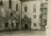 Inre borggården restaurering 1929.