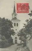 Vykort med motiv från Vimmerby kyrka.