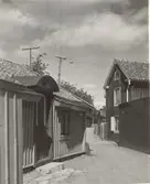 Vy från Västerlånggatan i Gamla stan.