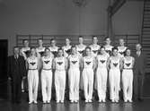 Läroverkets gymnastiktrupp år 1938.
