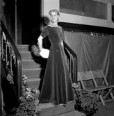 Mannekäng uppvisning på Jörnstedts affär.
18 september 1955.