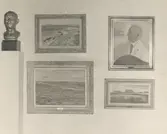 Ett urval av Oscar Hullgrens målningar.