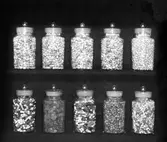 Reklamfoto för A E Mellqvists karamellfabrik taget 1925.