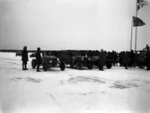 Biltävling på Väneris 1928.