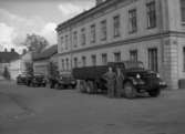 Lastbilsparad på Norra Kyrkogatan år 1950.