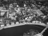 Vy över Tingvallastan från väster år 1935.