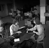 Bild från Svenska Tobaksmonopolets fabrik i Arvika tagen år 1946.