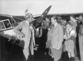 Grupp på flygplatsen år 1945.