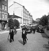 Begravningståg på Kungsgatan år 1943.