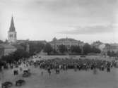 Sammankomst på Torget ca år 1925.