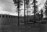 Bild tagen 1942 från etapp 1 av Svenska Rayons bygge i Älvenäs, Vålberg.