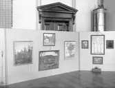 Värmländska konstnärsförbundets utställning år 1930 med konst av Alfred Ekstam och Oscar Johnsson.