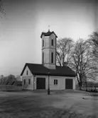 Brandkårens spruthus låg på nuvarande bibliotekshustomten i Karlstad. Togs i bruk 1884 och revs 1938.