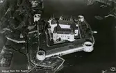 Flygfoto över Kalmar slott.
