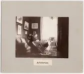 Elfsborgs läns Dövstumskola, senare Vänerskolan. Arbetsrum för lärare.