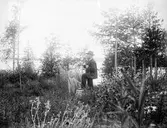 Man med fiskenät, Hamrånge.