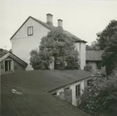 Gårdssidan av de fastigheter i kvarteret Beckasinen som revs 1975.