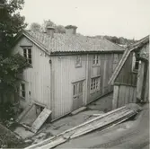 Nu rivna hus i kvarteret Beckasinen.