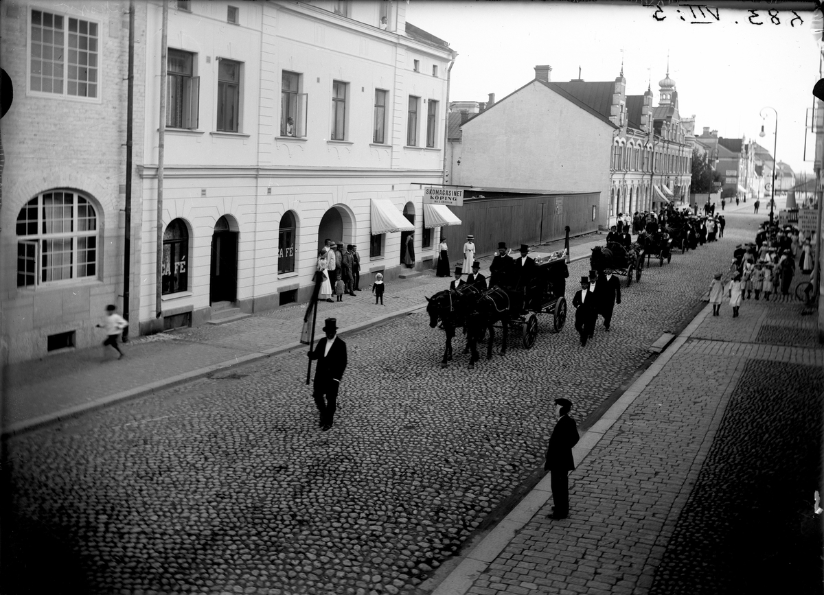 Ellert Johan Viktor Sörman, Begravning i Köping möjligen Östmans 1907. Fotograf E Sörman.