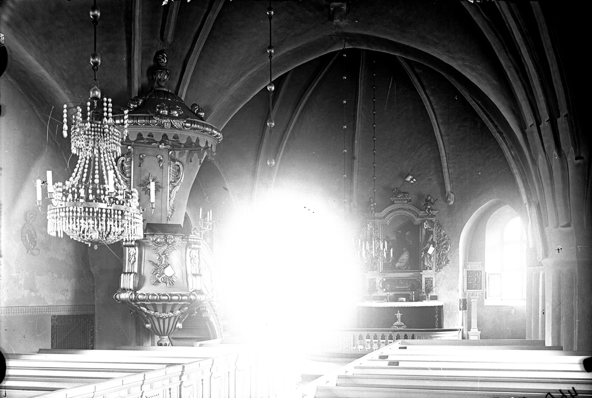 Ellert Johan Viktor Sörman, Church Interior from Bro Church, 1931. Photographer E Sörman.
