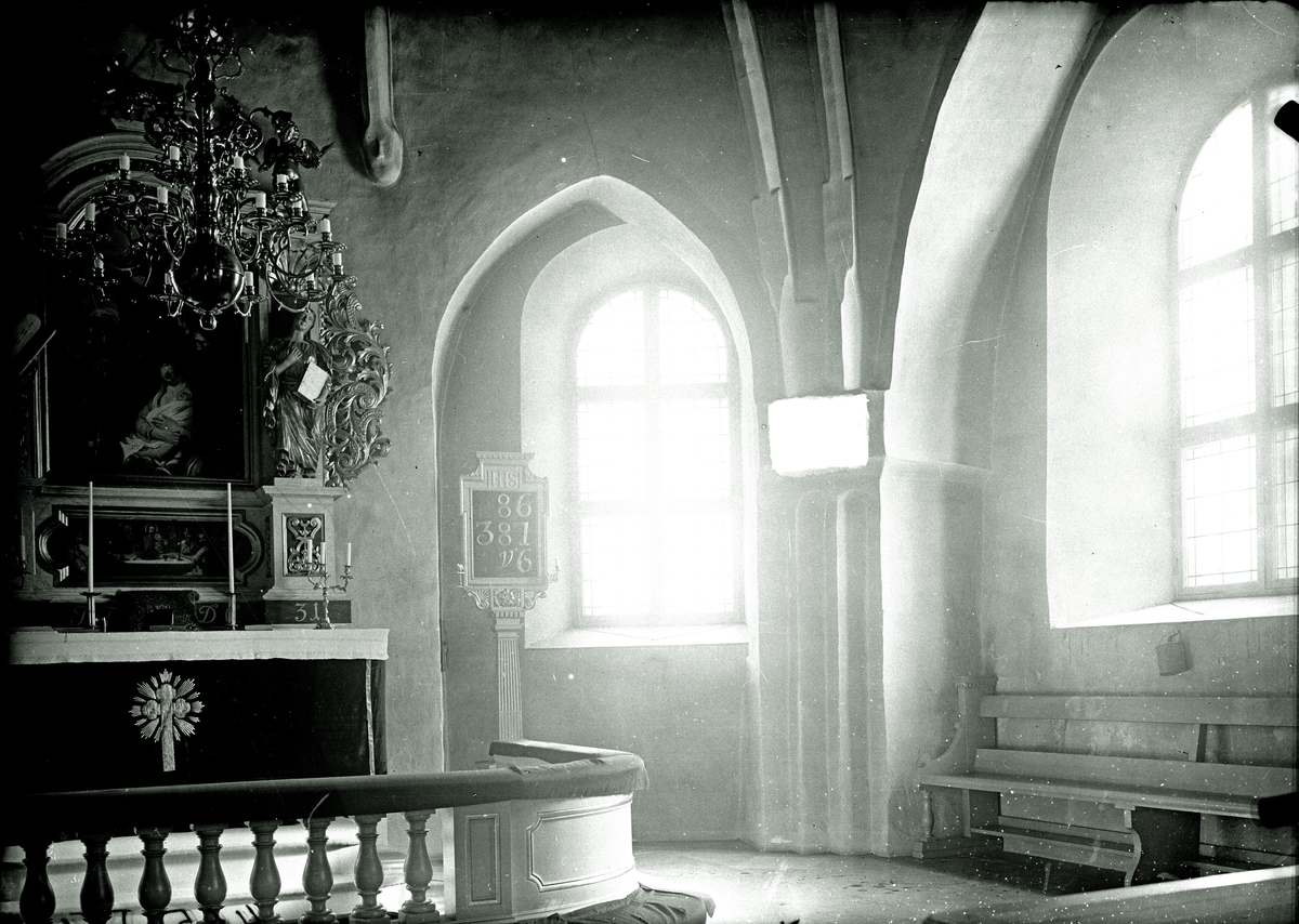 Ellert Johan Viktor Sörman, Church Interior from Bro Church, 1931. Photographer E Sörman.