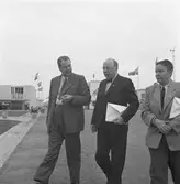 Gävleutställningen 1946
arrangerades 21 juni - 4 augusti. En utställning med anledning av Gävle stads 500-årsjubileum. På 350.000 kv.m. visade 530 utställare sina produkter. Utställningen besöktes av ca 760.000 personer.

Pressmän

