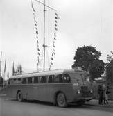 Buss till Gävleutställningen 1946. 
Buss tillhörande GDG.