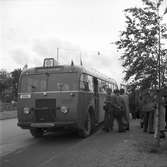 Buss till Gävleutställningen 1946.
Buss tillhörande GDG.