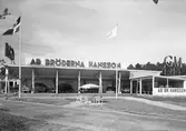 Gävleutställningen 1946. Bröderna Hansson. GM - Buick-Pontiac-Chevrolet-Oldsmobile.
