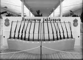 Gävleutställningen 1946
Husqvarna jaktvapen
Älghorn och andra jakttroféer

