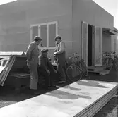 Bygge av utställningshallar. Gävleutställningen 1946, arrangerades 21 juni - 4 augusti. En utställning med anledning av Gävle stads 500-årsjubileum. På 350.000 kv.m. visade 530 utställare sina produkter. Utställningen besöktes av ca 760.000 personer.

